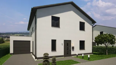 Haustyp Nr. 1 - Haus kaufen in Sohren - Schlüsselfertiges modernes Einfamilienhaus inkl. GarageEnergieeffizientes Bauen mit KfW 40 Förderung