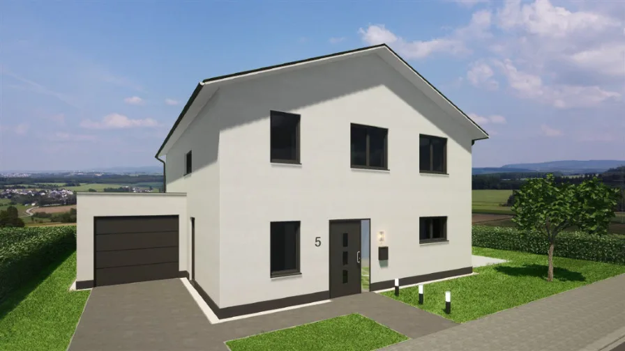 Haustyp Nr. 5 - Haus kaufen in Sohren - Schlüsselfertiges modernes Einfamilienhaus inkl. Garage Energieeffizientes Bauen mit KfW 40 Förderung