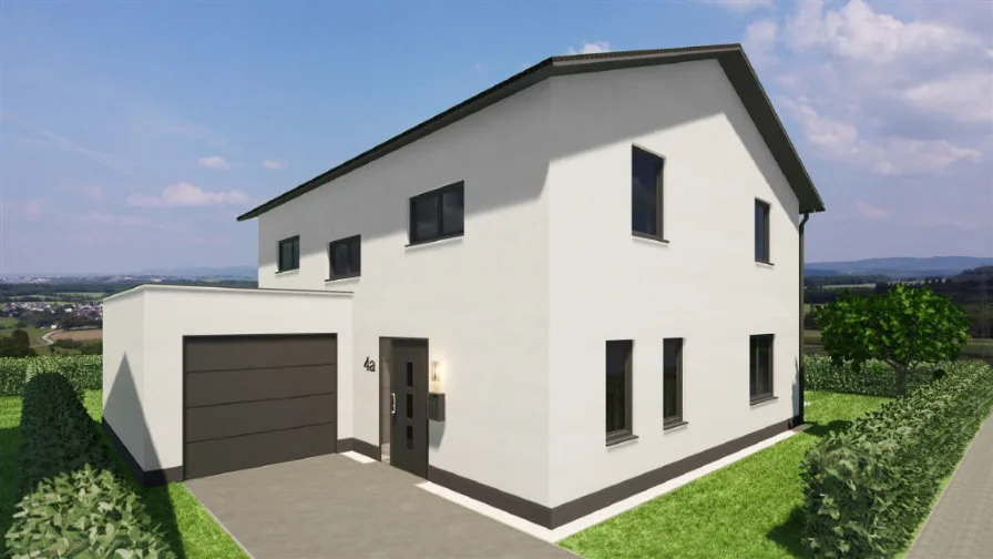 Haustyp Nr. 4a - Haus kaufen in Sohren - Schlüsselfertiges modernes Einfamilienhaus inkl. GarageEnergieeffizientes Bauen mit KfW 40 Förderung