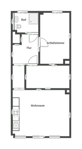 Wohnung, 2. OG