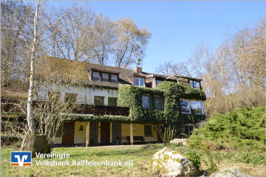 Landhaus Vorderseite - Haus kaufen in Morbach-Merscheid - Natur pur mit 15 ha Land