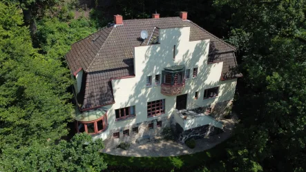 Luftbild - Haus kaufen in Schwäbisch Gmünd - Geschichtsträchtige Villa mit Weitblick!