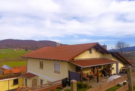 Terrasse OG - Haus kaufen in Furth im Wald - ZWEIPARTEIENHAUS ODER MEHRFAMILIENHAUS -Viel Platz für Familien und Tiere