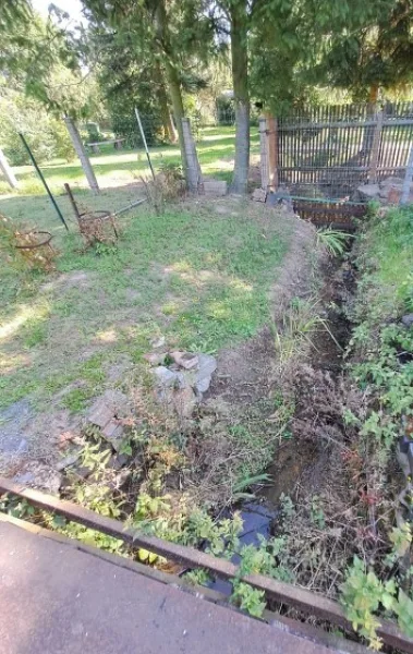 Bachverlauf übers Grundstück