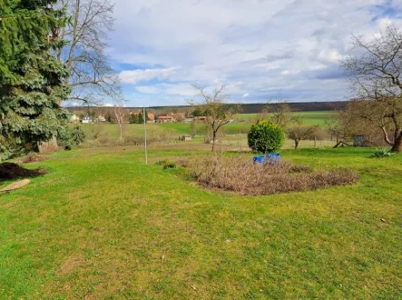 Garten und Acker hinter der Scheune - Haus kaufen in Dolle - Einfamilienhaus mit 170m² Wohnfläche. auf 5500m² Grundstück. Ruhige Lage. Nur je 20 Minuten von Magdeburg und Stendal entfernt.