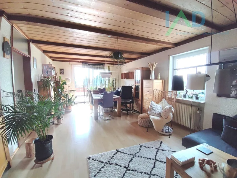  - Wohnung kaufen in Lambsheim - Freier Blick - Wunderschöne Dachwohnung in sehr gepflegtem Umfeld mit Aussichtsterrasse und Garage