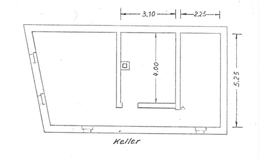 Grundriss Keller