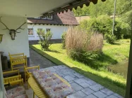 Haus B: Blick von der Terrasse