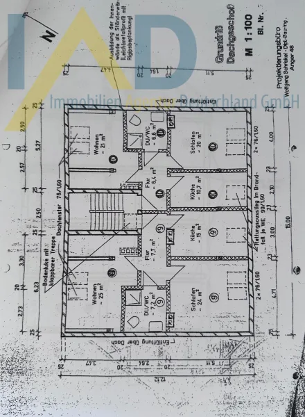 Grundriss - Wohnung kaufen in Erfurt - Gemütliche 2-Zimmer-Wohnung in Erfurt für Kapitalanleger