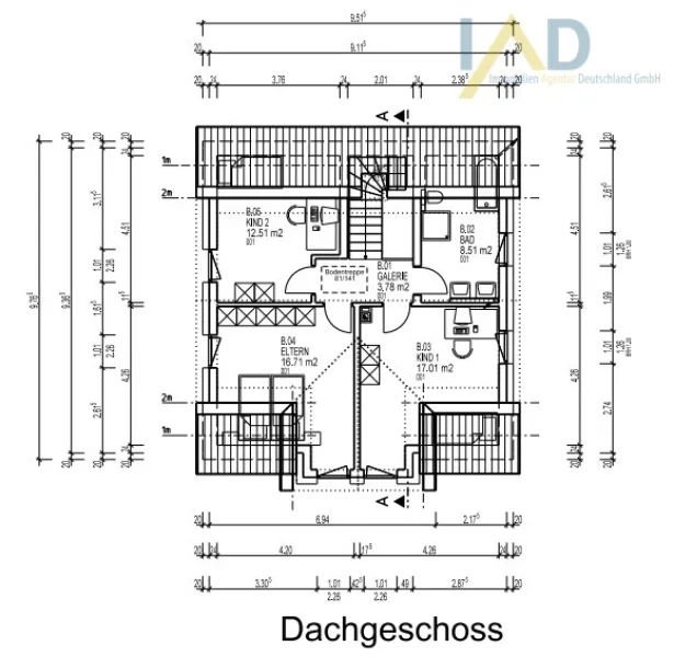 Grundriss Dachgeschoss