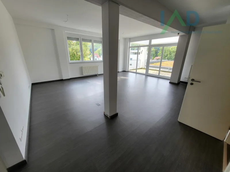 Wohnbereich - Wohnung kaufen in Blaustein / Herrlingen - Exklusive 125 m² Loftwohnung mit Tiefgaragenstellplatz in Herrlingen