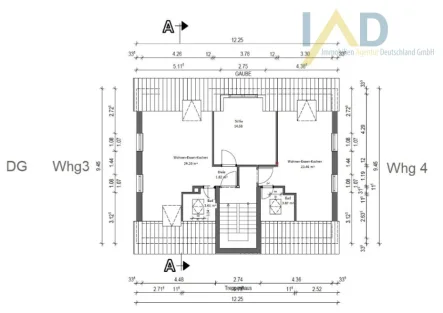  - Wohnung kaufen in Freising - Gemütliche 2-Zimmer Dachgeschosswohnung in Freising. Nur 15 min zum Stadtzentrum!