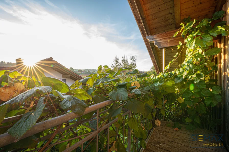 Blick von Balkon im OG