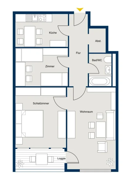  - Wohnung kaufen in München - +++Mach es Dir schön+++3 Zimmer Wohnung in der Dülferstrasse 14