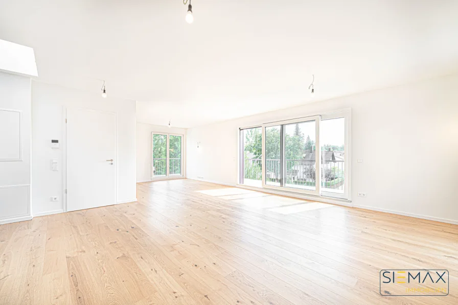 Wohn- und Essbereich - Wohnung kaufen in München / Großhadern - ** Penthouse with a View ** 360° Sonnengenuss im exklusiven NEUBAU **