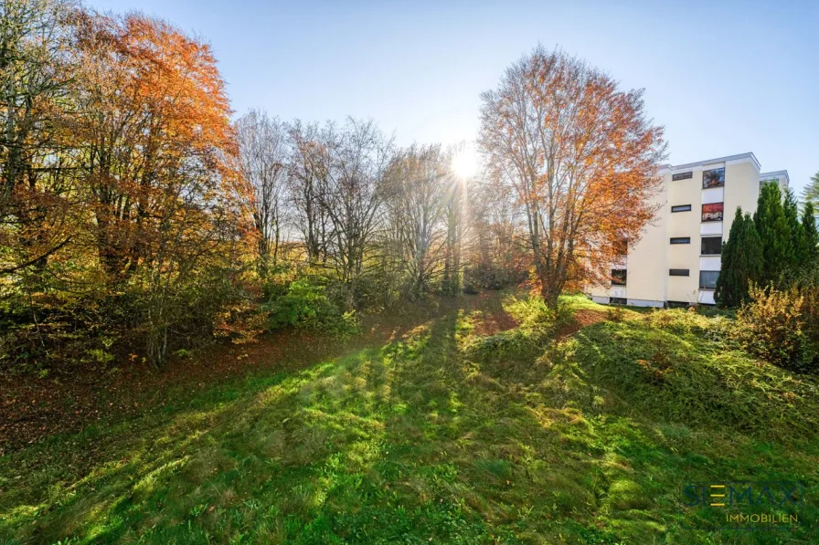 Blick vom Balkon