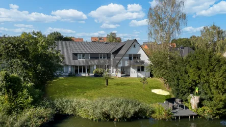 Drohnenaufnahme - Haus kaufen in Lüneburg - Exklusive Immobilie am Jägerteich in Lüneburg!