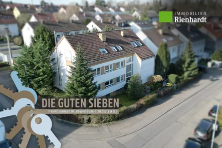 Ansicht - Haus kaufen in Ludwigsburg - Die guten Sieben! 7-Familienhaus in Ludwigsburg-Schlösslesfeld