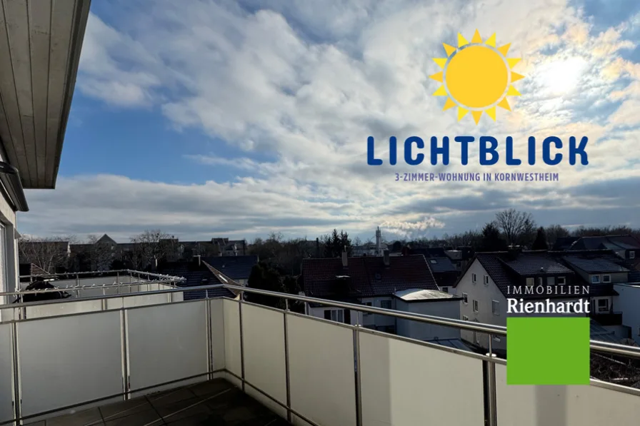 Ansicht - Wohnung kaufen in Kornwestheim - Lichtblick! Moderne 3-Zimmer-Wohnung in Kornwestheim