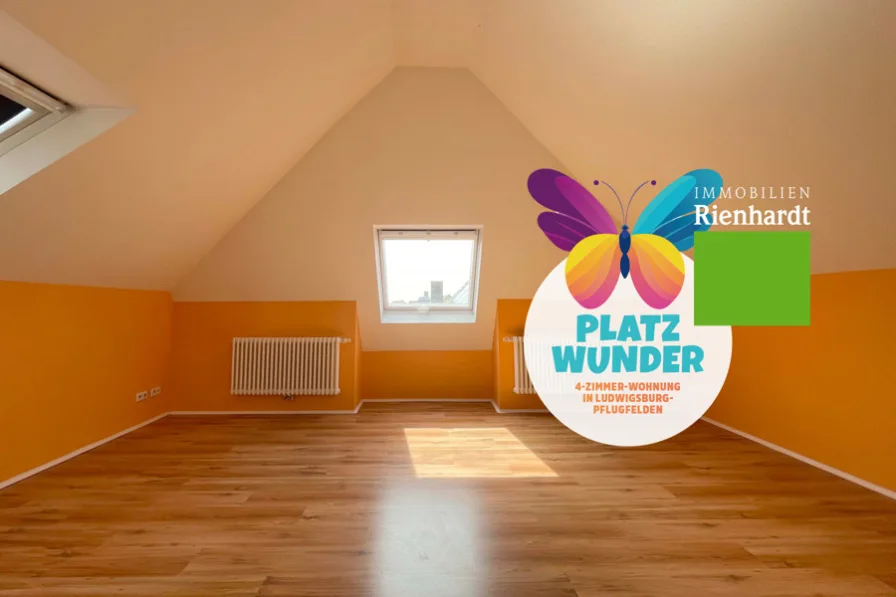 Ansicht - Wohnung kaufen in Ludwigsburg / Pflugfelden - Platzwunder! 4-Zimmer-Wohnung in Ludwigsburg-Pflugfelden