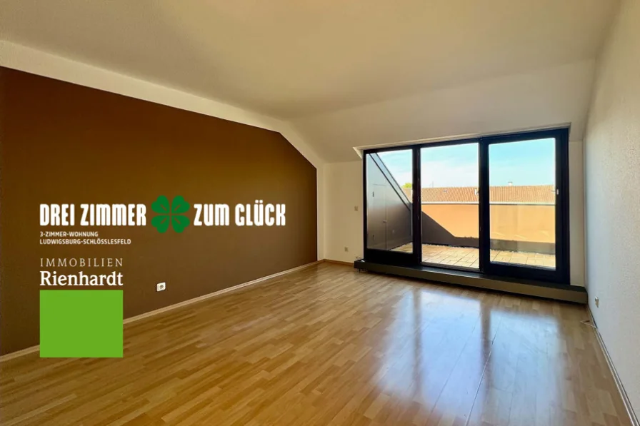 Ansicht - Wohnung kaufen in Ludwigsburg - Drei Zimmer zum Glück! 3-Zimmer-Wohnung in Ludwigsburg-Schlösslesfeld