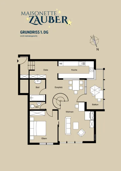 Grundriss 1. DG