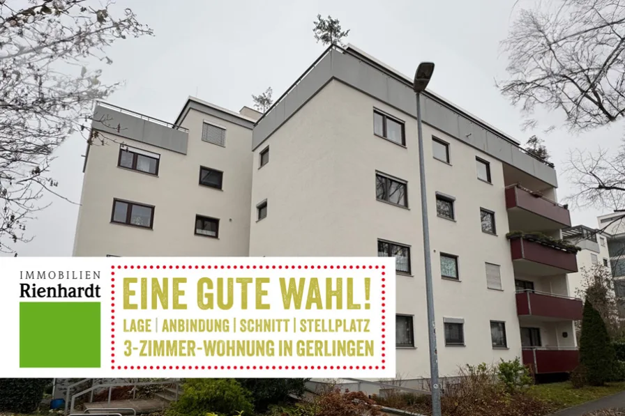 Ansicht - Wohnung kaufen in Gerlingen - Eine gute Wahl! 3-Zimmer-Wohnung in Gerlingen