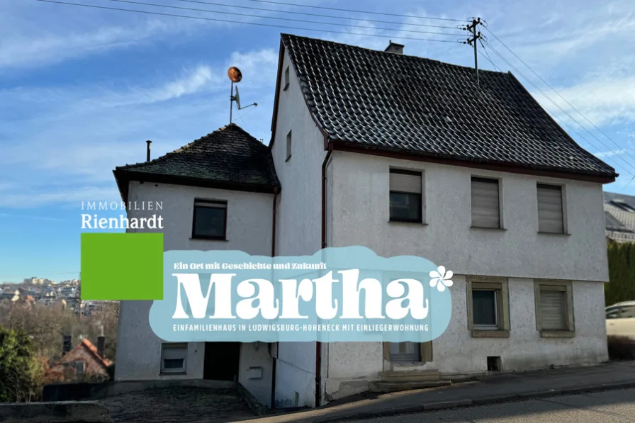 Ansicht - Haus kaufen in Ludwigsburg - Martha - Einfamilienhaus mit Einliegerwohnung in Hoheneck!