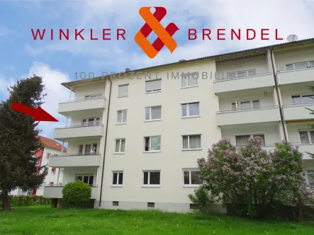 Titelbild - Wohnung kaufen in Kulmbach - Vermietete 3-Zimmer-Eigentumswohnung im 2. OG in Kulmbach