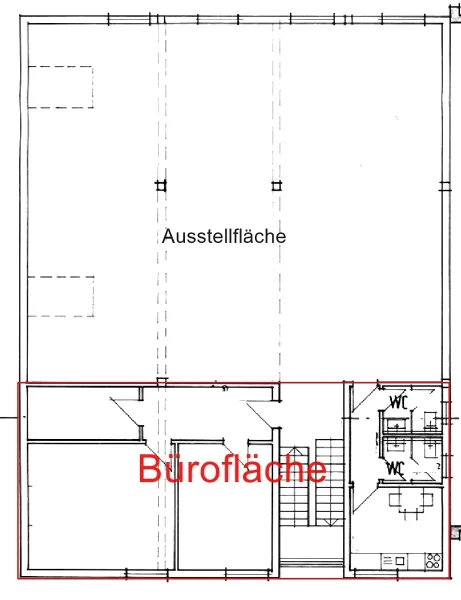 Grundriss OG Anbau Hallenerweiterung