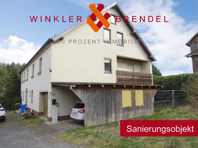 Titel mit Logo - Haus kaufen in Prebitz - Sanierungsobjekt: Bauernhaus mit Reithalle, Scheune und landwirtschaftl. Flächen