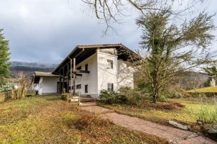 Westansicht - Haus kaufen in Wehr - Perle im Dornröschenschlaf für die ganze Familie | über 1500 m² Grundstück, 8 Zimmer & Naturidylle