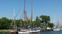 Schlei mit Booten