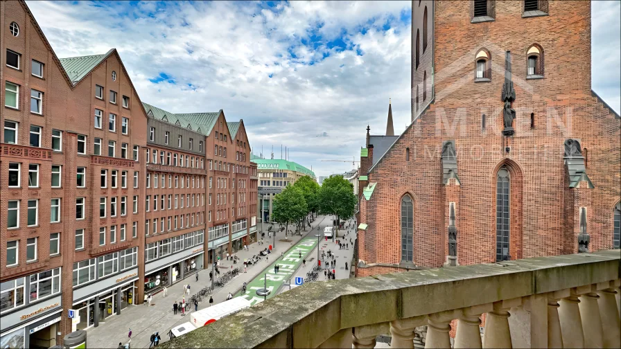 Blick auf die Mönckebergstr