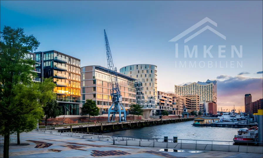 Ansicht Elphi - Büro/Praxis mieten in Hamburg - Maritime Offices •  Moderne Bürofläche mit Blick auf den Traditionsschiffhafen.