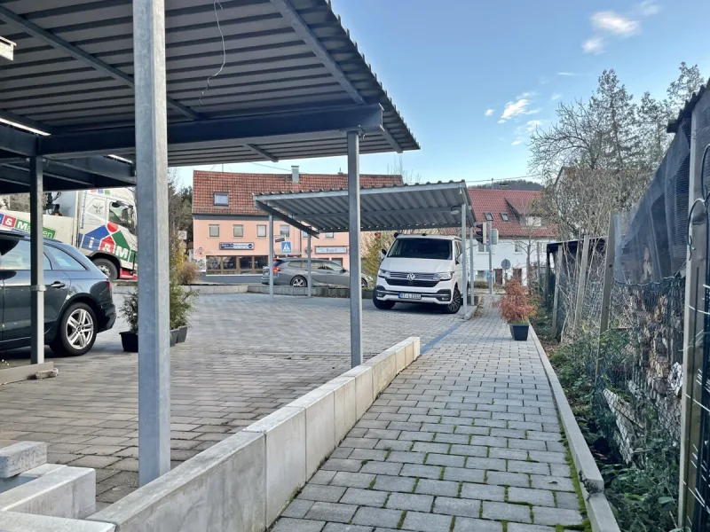 Stellplatz, Zuweg Terrasse