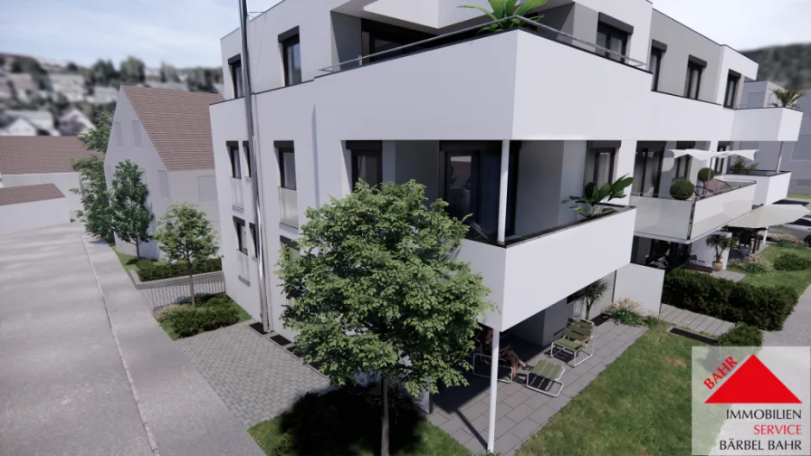 Projektierte Ansicht - Wohnung kaufen in Aidlingen - Familientraum auf der Sonnenseite des Lebens!
