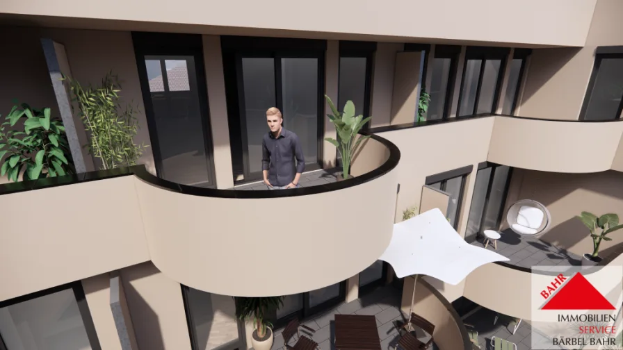 Projektierte Ansicht - Wohnung kaufen in Böblingen - 4 Zimmer für Ihr Wohnglück!