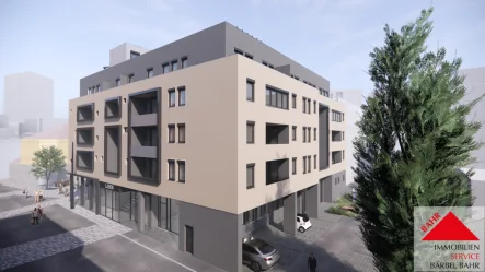 Projektierte Ansicht - Wohnung kaufen in Böblingen - Super-zentrale 4-Zimmer-Neubau-Wohnung!