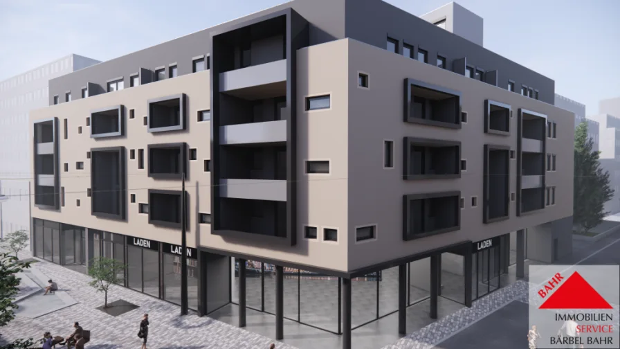 Projektierte Ansicht - Wohnung kaufen in Böblingen - Super-zentrale 4-Zimmer-Neubau-Wohnung