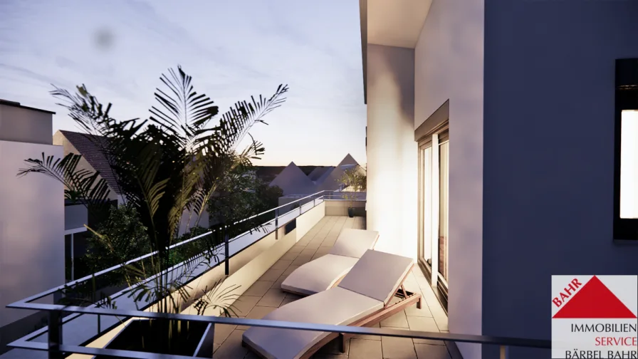 Projektierte Ansicht - Wohnung kaufen in Weil im Schönbuch - Barrierefreie Penthouse-Wohnung für jede Lebensphase!
