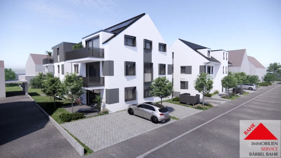 Projektierte Ansicht  - Wohnung kaufen in Holzgerlingen - Klein, fein, mein!
