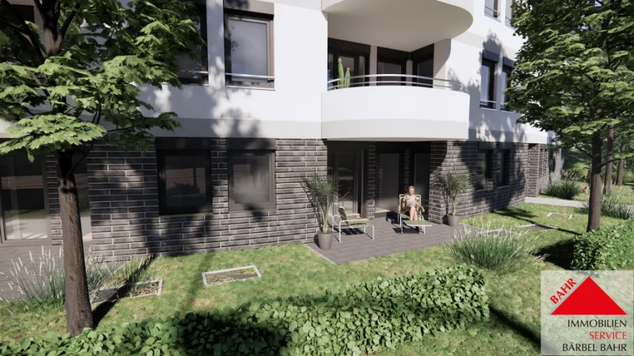 Projektierte Ansicht - Wohnung kaufen in Sindelfingen - Schnuckelige 2-Zimmer-Wohnung im Erdgeschoss!