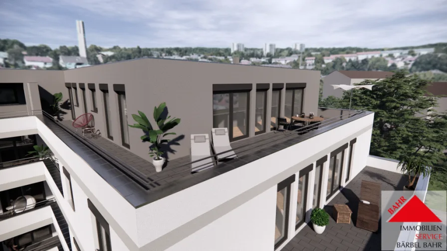 Projektierte Ansicht - Wohnung kaufen in Sindelfingen - Das ideale Penthouse!