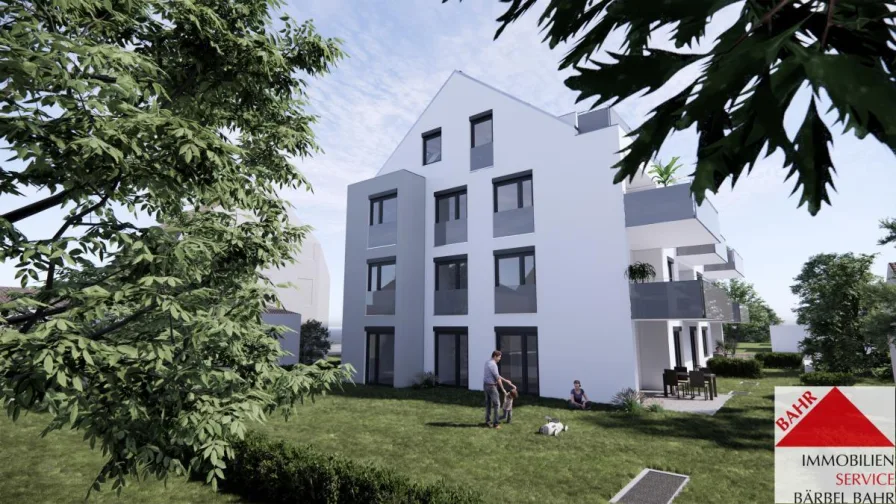 Projektierte Ansicht - Wohnung kaufen in Sindelfingen - Im Innenausbau: Großzügige Neubauwohnung mit herrlich großem Garten!