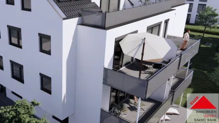 Projektierte Ansicht - Wohnung kaufen in Sindelfingen - Groß, offen und hell!