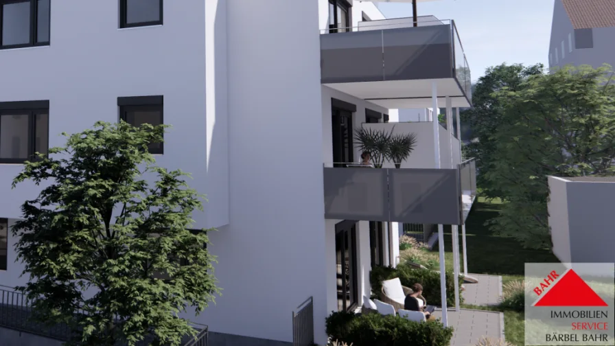 Projektierte Ansicht - Wohnung kaufen in Sindelfingen - Wohlfühloase für Paare & kleine Familien!