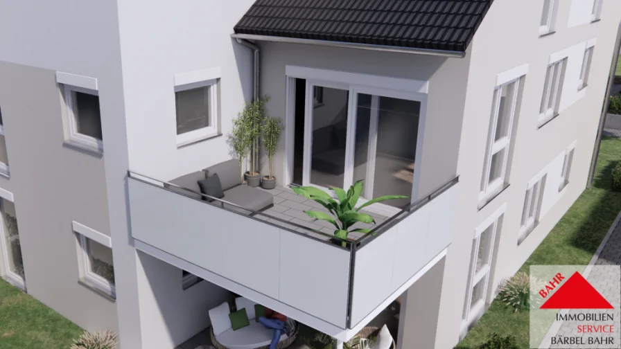 Projektierte Ansicht - Wohnung kaufen in Renningen - Sonnige Wohnung im Herzen von Malmsheim!