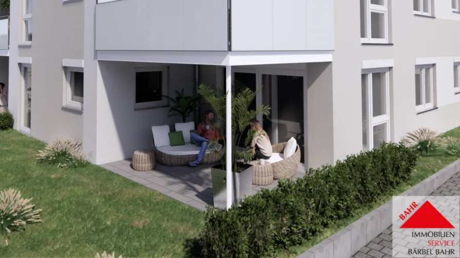 Projektierte Ansicht - Wohnung kaufen in Renningen - Traumhafte 3-Zimmer-Wohnung mit Garten!