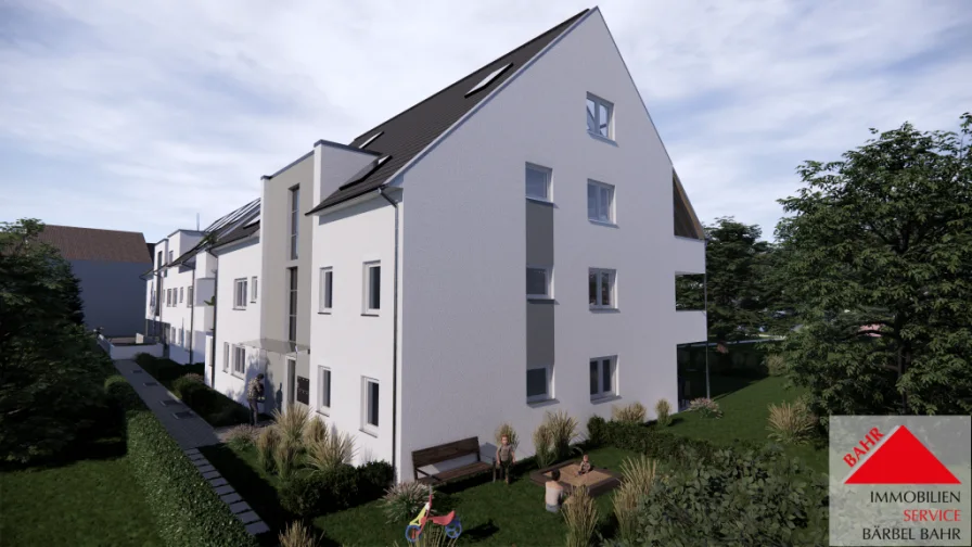 Projektierte Ansicht - Wohnung kaufen in Sindelfingen - Zentrale Neubauwohnung – perfekt für alle Paare!